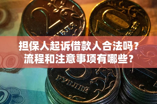 济南担保人起诉借款人合法吗？流程和注意事项有哪些？