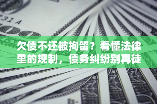 济南欠债不还被拘留？看懂法律里的规制，债务纠纷别再徒劳奔波